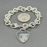 Estate Tiffany & Co. SS Heart Tag Bracelet