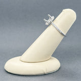 Estate 14K W Gold 0.40ctw H/SI1-2 Diamond Oval Halo Mounting Ring