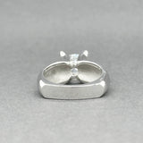 Estate Claude Thibaudeau 18K W Gold 0.23ctw Diamond Eng. Semi-Mount Ring