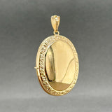 Estate 14K Y Gold 40.3mm Oval Locket Pendant