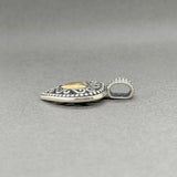 Estate SS 14 Milgrain Heart Pendant