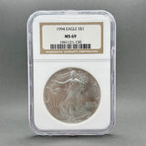 Estate 0.9 Fine Silver 1994 American Eagle NGC MS 69