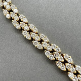 Estate 18K Y Gold 5.08ctw F-G/SI1-2 Diamond Bracelet