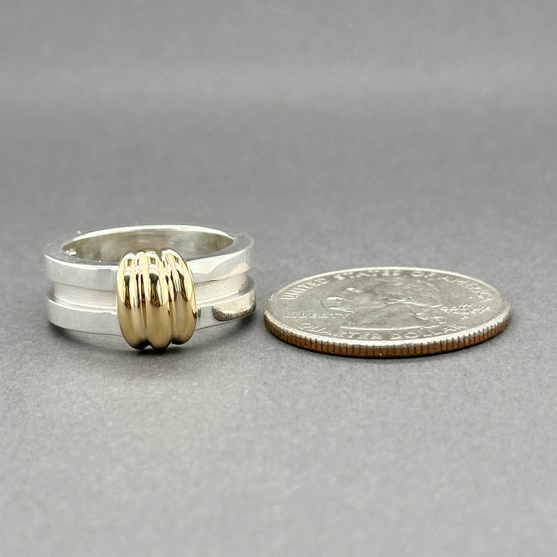 Estate Tiffany & Co. SS 18 Atlas Groove Ring