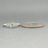 Estate Platinum 0.52ctw H-J/SI1 Diamond Eng. Ring
