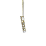 14K Y Gold F/VS1 0.50ctw Lab-Created Diamond Cross