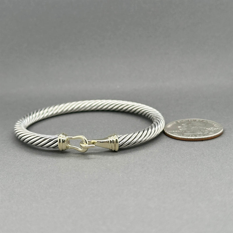 Estate David Yurman SS 14 Buckle Classic Bracelet