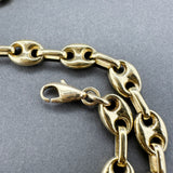 Estate 18K Y Gold 6.3mm Puffed Anchor Bracelet