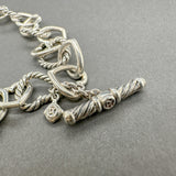Estate David Yurman SS 18 Heart Link Necklace