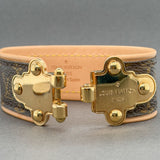 Estate Louis Vuitton Gold Plated “Save it” Bracelet