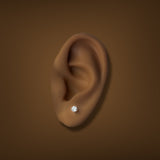 Estate 14K W Gold 0.28ctw Diamond Stud Earrings