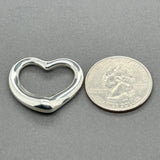 Estate Tiffany & Co. Peretti SS 27mm Open Heart Pendant