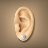 Estate 18K W Gold 1.12ctw G-I/SI1-2 Diamond Stud Earrings