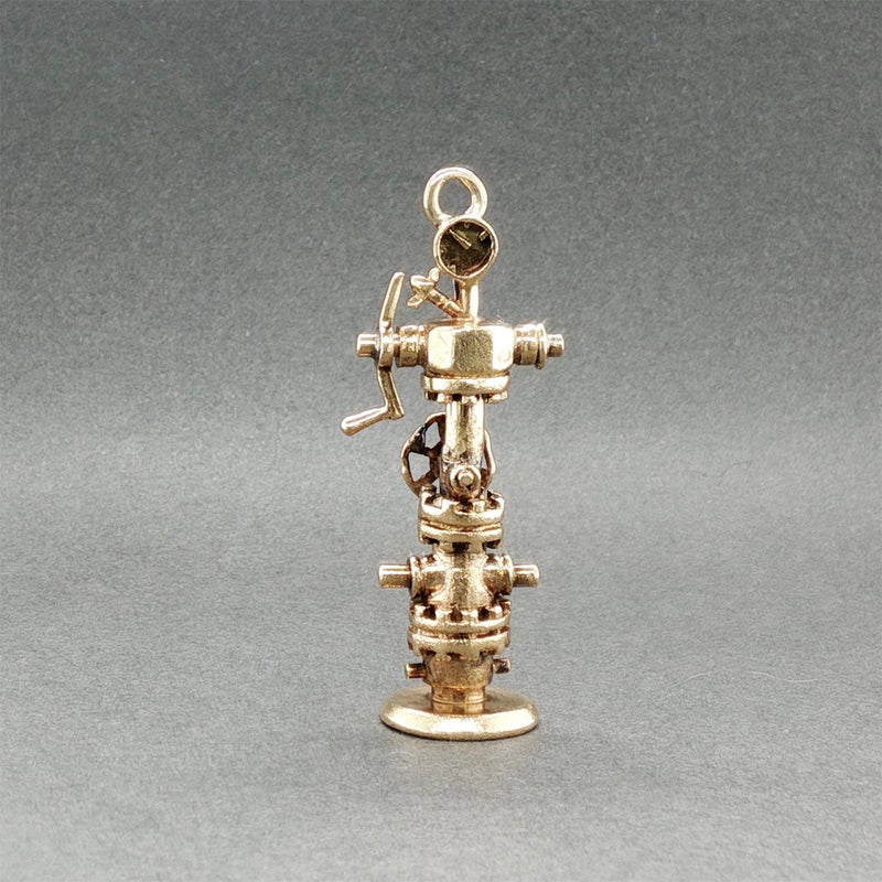 Estate 14K Y Gold Oil Drilling Charm