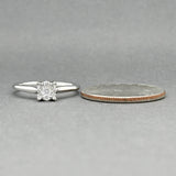 Bague en grappe de diamants Estate en or 18 carats W 0,24 ct H/SI2