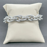 Estate Judith Ripka SS 13.1mm Rope Bracelet