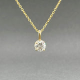 Estate 14K Y Gold 0.49ct H/VS1 Diamond Pendant