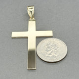 Estate 14K Y Gold 66.65mm Cross Pendant