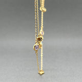 Estate 14K Y Gold 4.13ctw Multi-Gemstone Triple Necklace