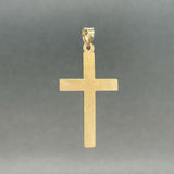 Estate 14K TT Gold 36.2mm Crucifix Pendant