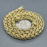 Estate Chimento 18K Y Gold 6.1mm Wheat Chain