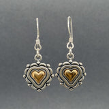 Estate SS 14 Heart Dangle Earrings