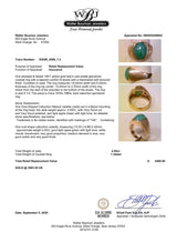 Estate 14K Y Gold 4.55ct Jadeite Ring