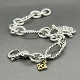 Estate David Yurman SS 18 Turtle Collectibles Charm Bracelet
