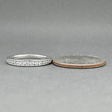 Estate 14K W Gold 0.30ctw Diamond Anniversary Ring