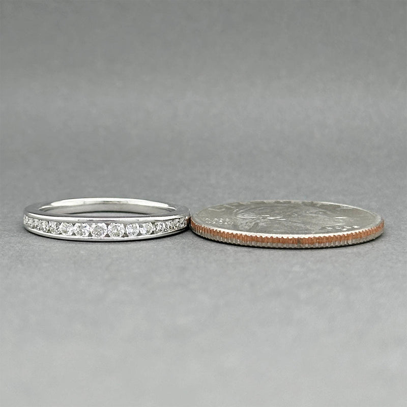 Estate 14K W Gold 0.30ctw Diamond Anniversary Ring