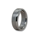 Tantalum 7mm Matte Carved Band 10