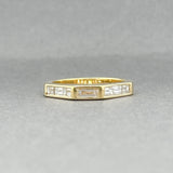 Estate 18K Y Gold 1.02ctw F-G/VS2 Diamond Ring