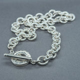 Estate Tiffany & Co. SS 10.0mm 16” Cable Toggle Necklace