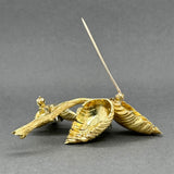 Estate Cartier 18K Y Gold 0.42ctw Diamond Flower Brooch