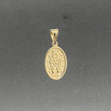 Estate 14K Y Gold 23.3mm Miraculous Medal Pendant