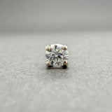Estate 14K W Gold 0.12ct H/SI2 Diamond Single Stud Earring