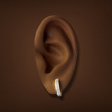 Estate 14K Y Gold 0.10ctw G-H/SI1-2 Diamond Huggie Earrings