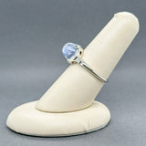 Estate 14K W Gold 6.08ct Star Sapphire Ring