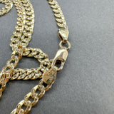 Estate 14K Y Gold 3.9mm 20.5” Concave Curb Link Chain