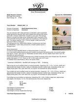 Estate 14K W Gold 0.34ctw Emerald & 0.11ctw Diamond Stud Earrings