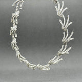 Estate 18K W Gold 3.51ctw G-H/SI1-2 Diamond Fringe Chocker Necklace