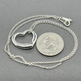 Estate Tiffany & Co. Peretti SS 22mm Open Heart Pendant