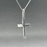 Estate 14K W Gold 30.04mm Cross Pendant
