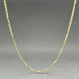 Estate 14K Y Gold 1.48mm 20” Cable Chain
