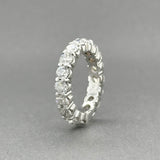 Estate 14K W Gold 3.50ctw I-J/I1-2 Diamond Eternity Ring