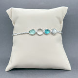 Estate Ippolita SS Multigem Doublet Bangle Bracelet