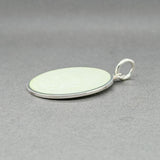 Estate SS Enamel St. Christopher Medal Pendant