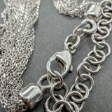 Estate 18K W Gold 19.5” Cable Chain Necklace