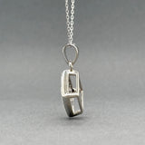 Estate 14K W Gold 1.00ctw F/VS1-2 Diamond Pendant