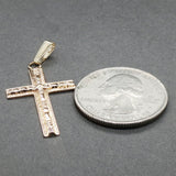 Estate 14K Y Gold 31.15mm Cross Pendant